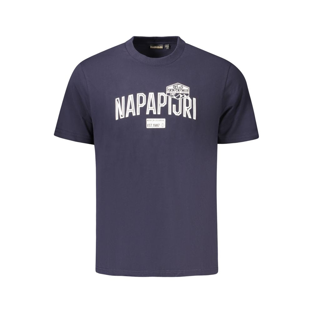 Napapijri Blue Cotton Men's T-Shirt