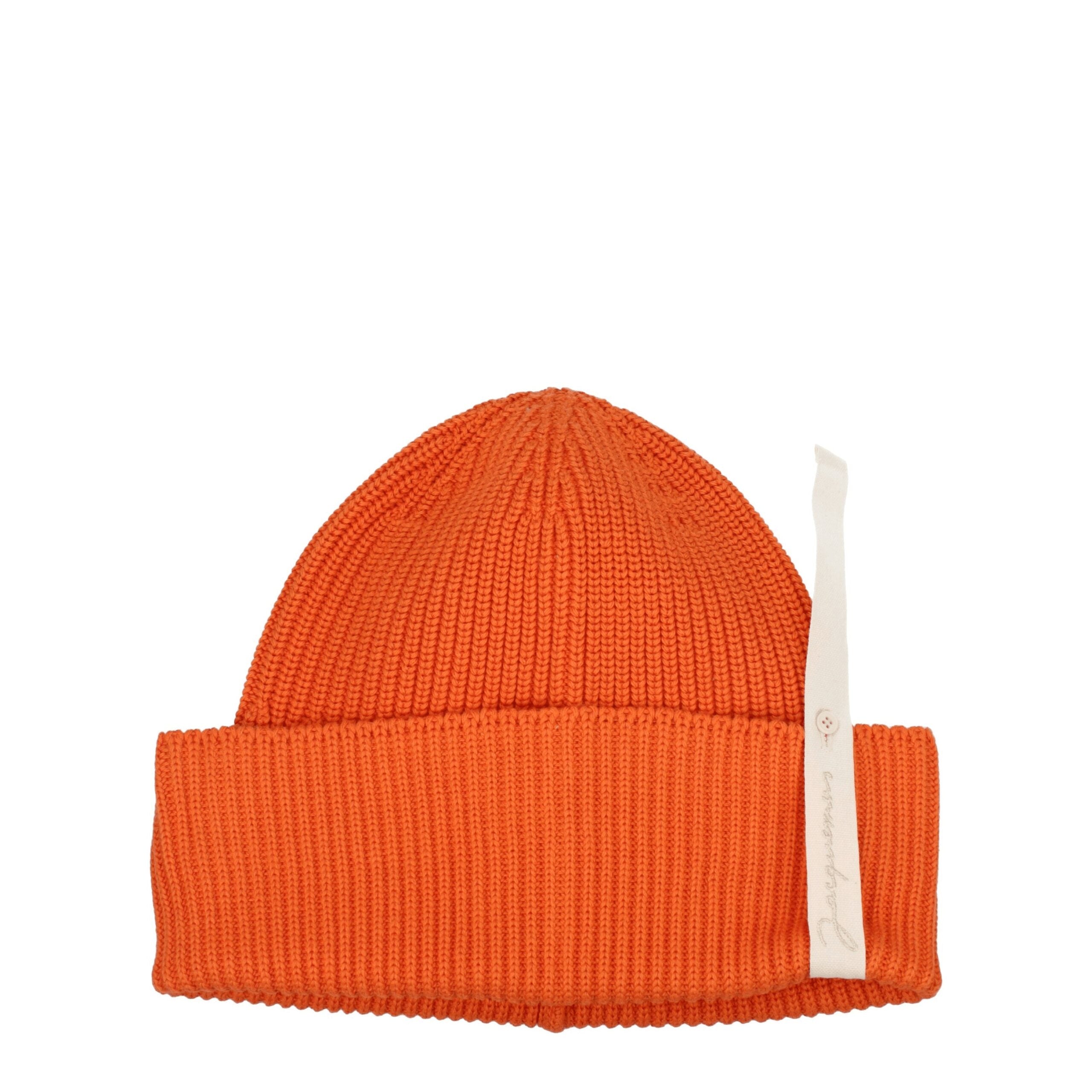Jacquemus Orange Cotton Beanie