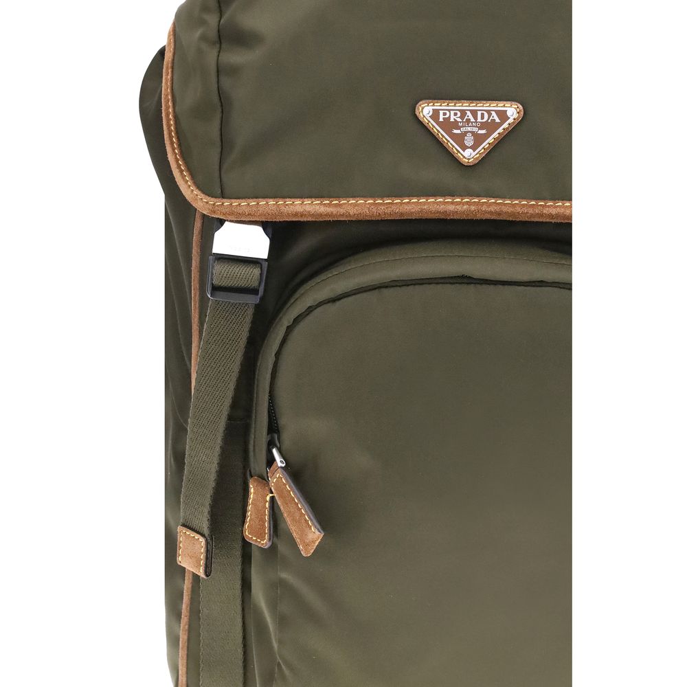 Prada Green Recycled Polyamide Backpack