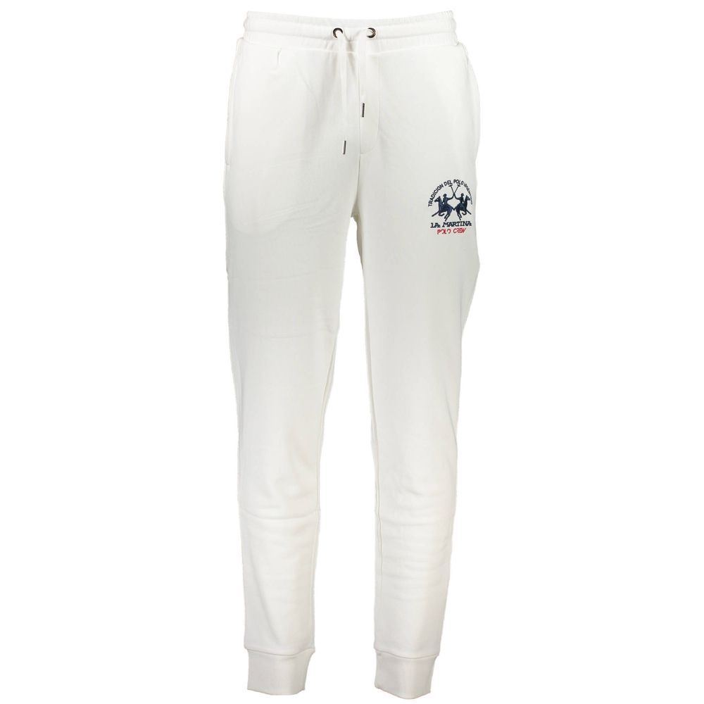La Martina Bianco Cotton Men's Sweatpants