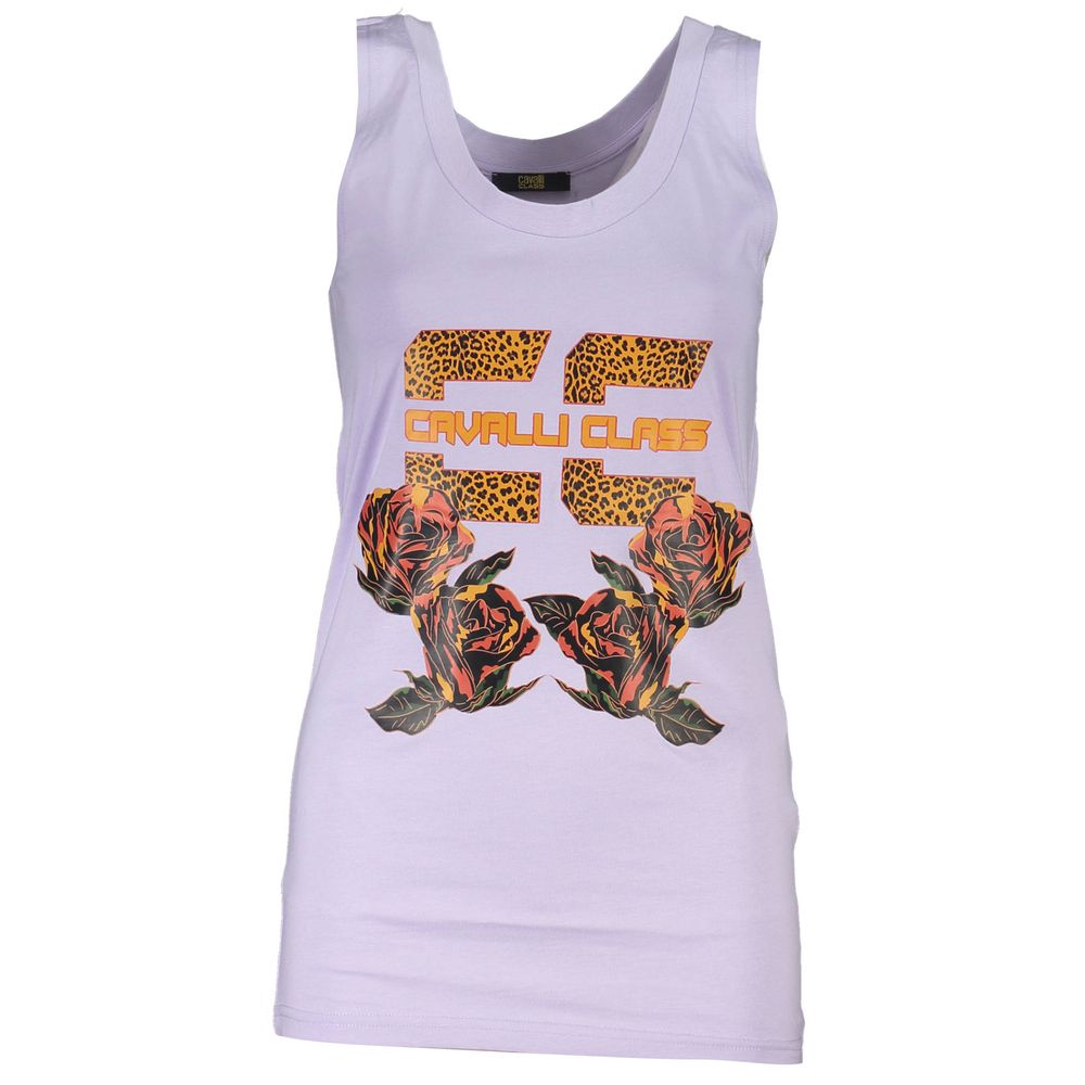 Cavalli Class Viola Cotton Women Tank Top