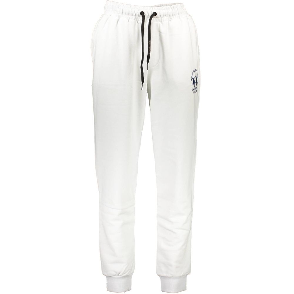 La Martina Bianco Cotton Men's Track Pant