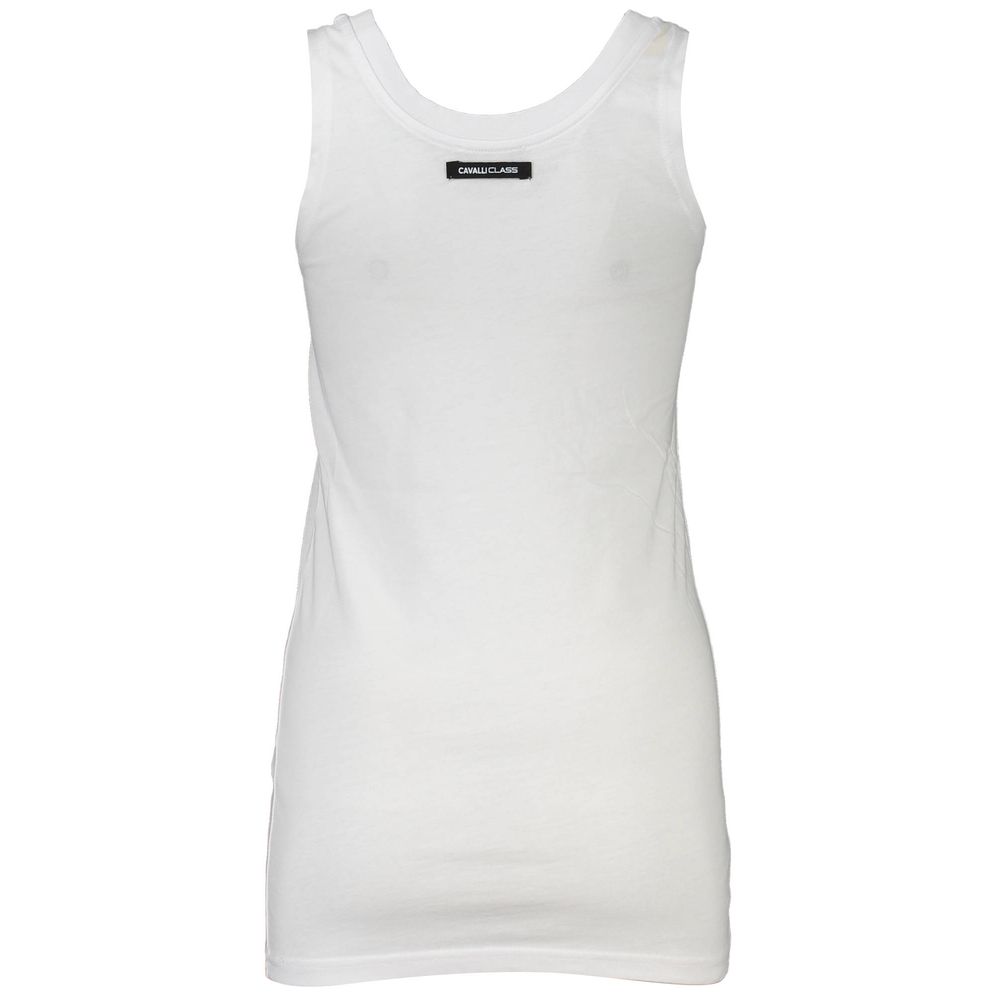 Cavalli Class White Cotton Women Tank Top