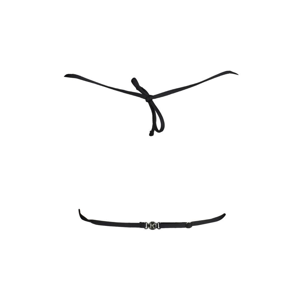 بدلة سباحة نسائية من البولياميد الأصفر من تصميم كارل لاغرفيلد