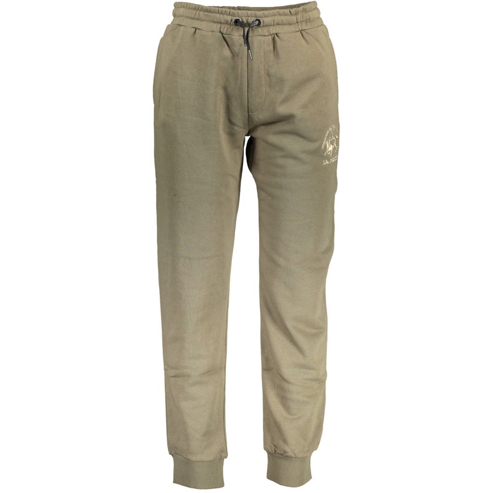 La Martina Verde Cotton Men Trackpant