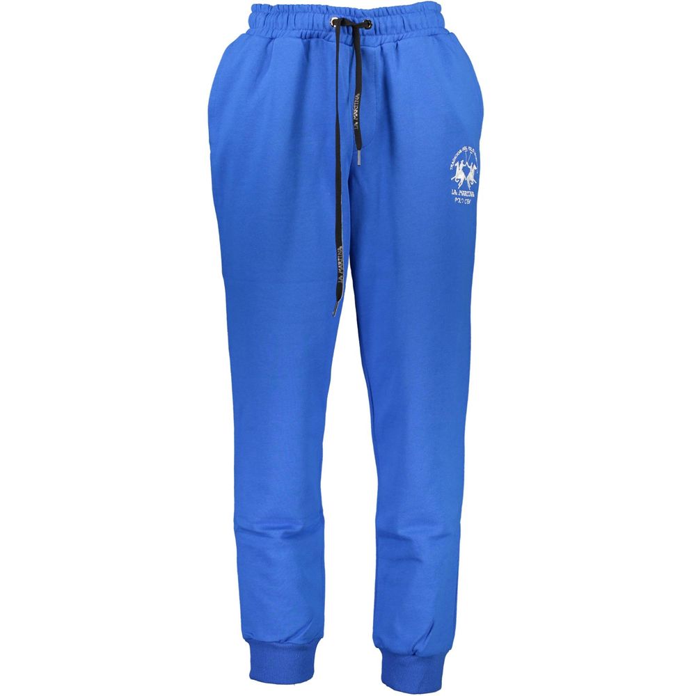 La Martina Blue Cotton Men's Track Pant