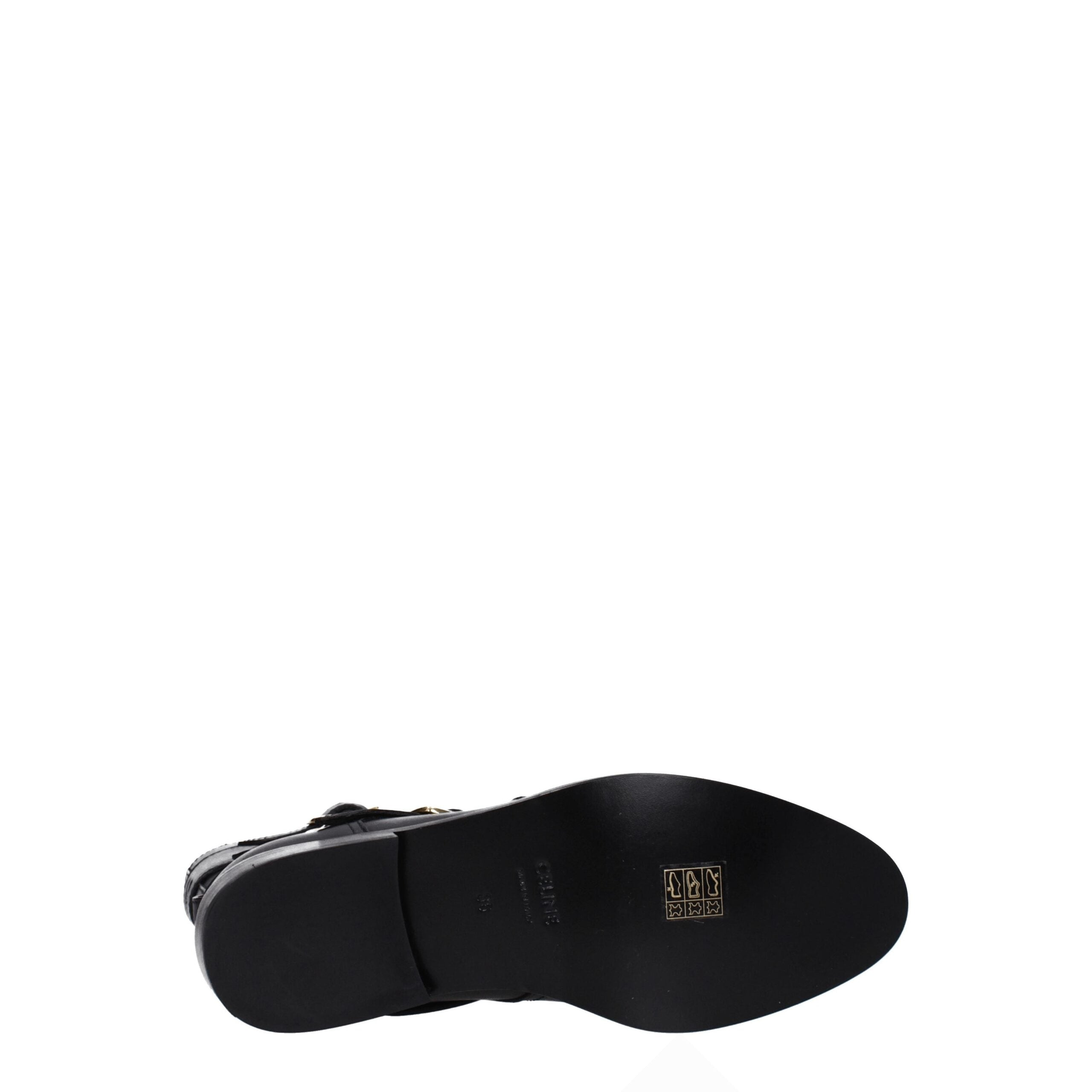 Celine Black Leather Boots