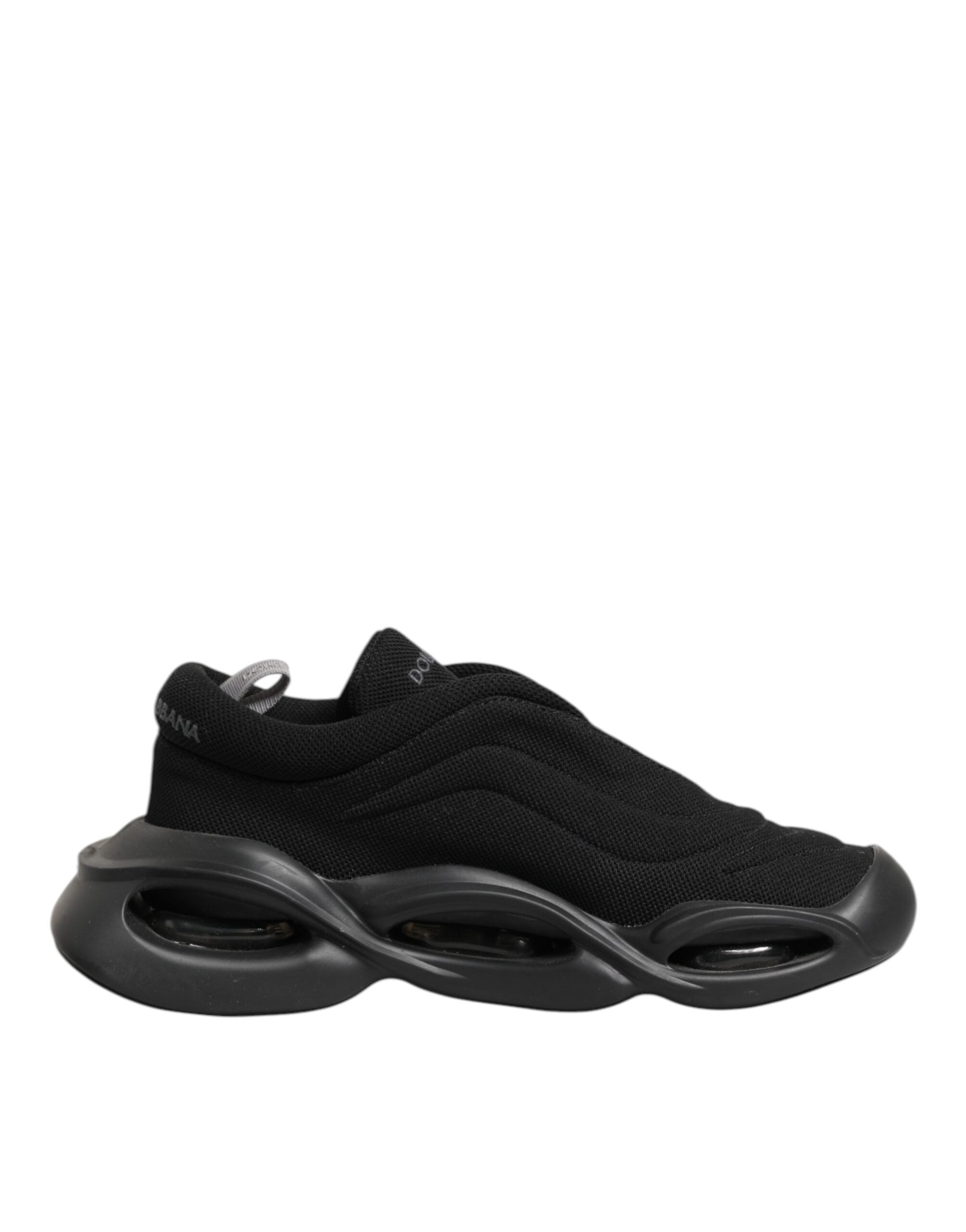 حذاء رياضي رجالي من دولتشي آند غابانا أسود برباط وقصة منخفضة