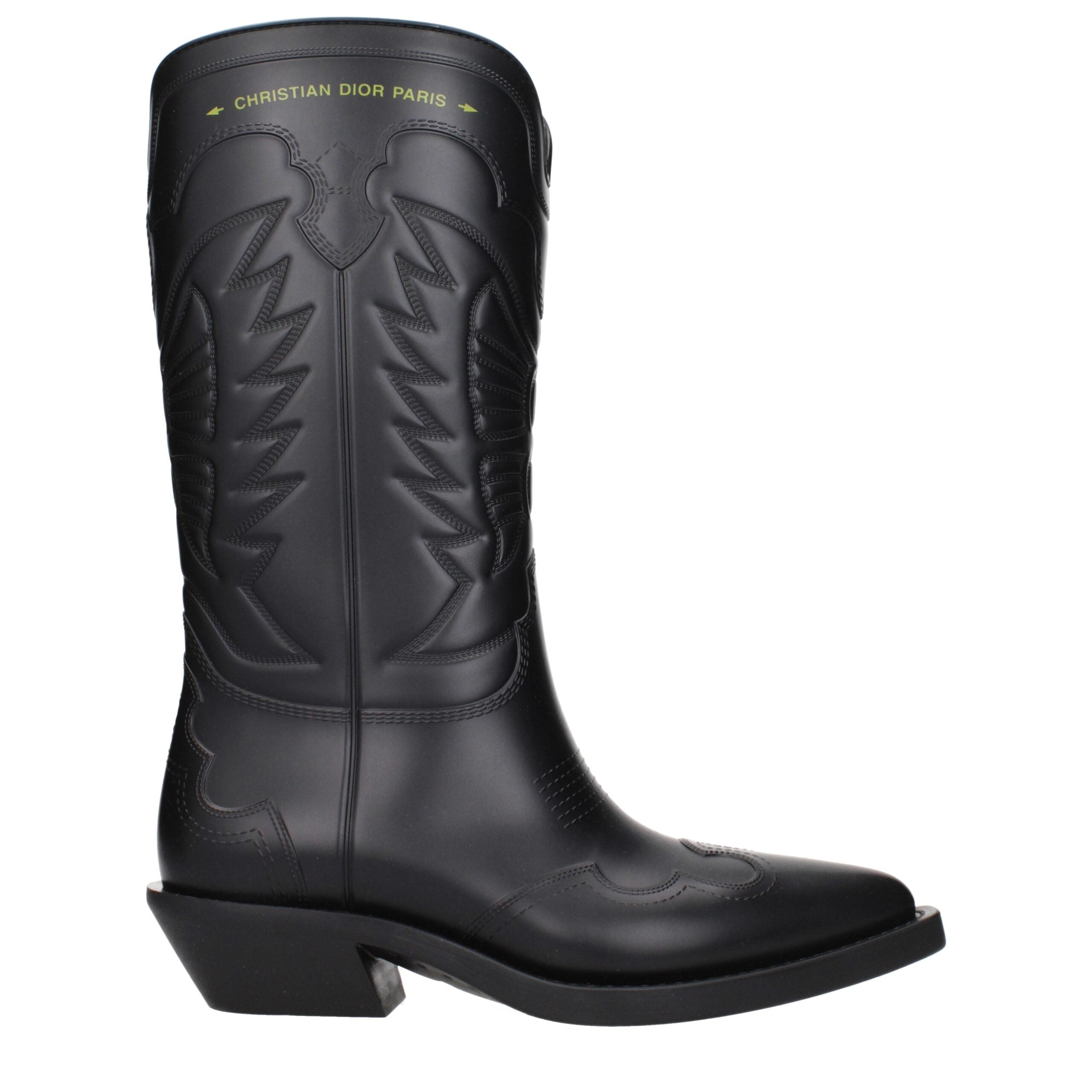 Christian Dior Black Cotton Boots - Luxe Marca