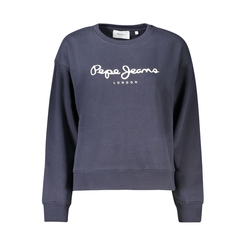 Pepe Jeans Blue Cotton Women Sweatshirt