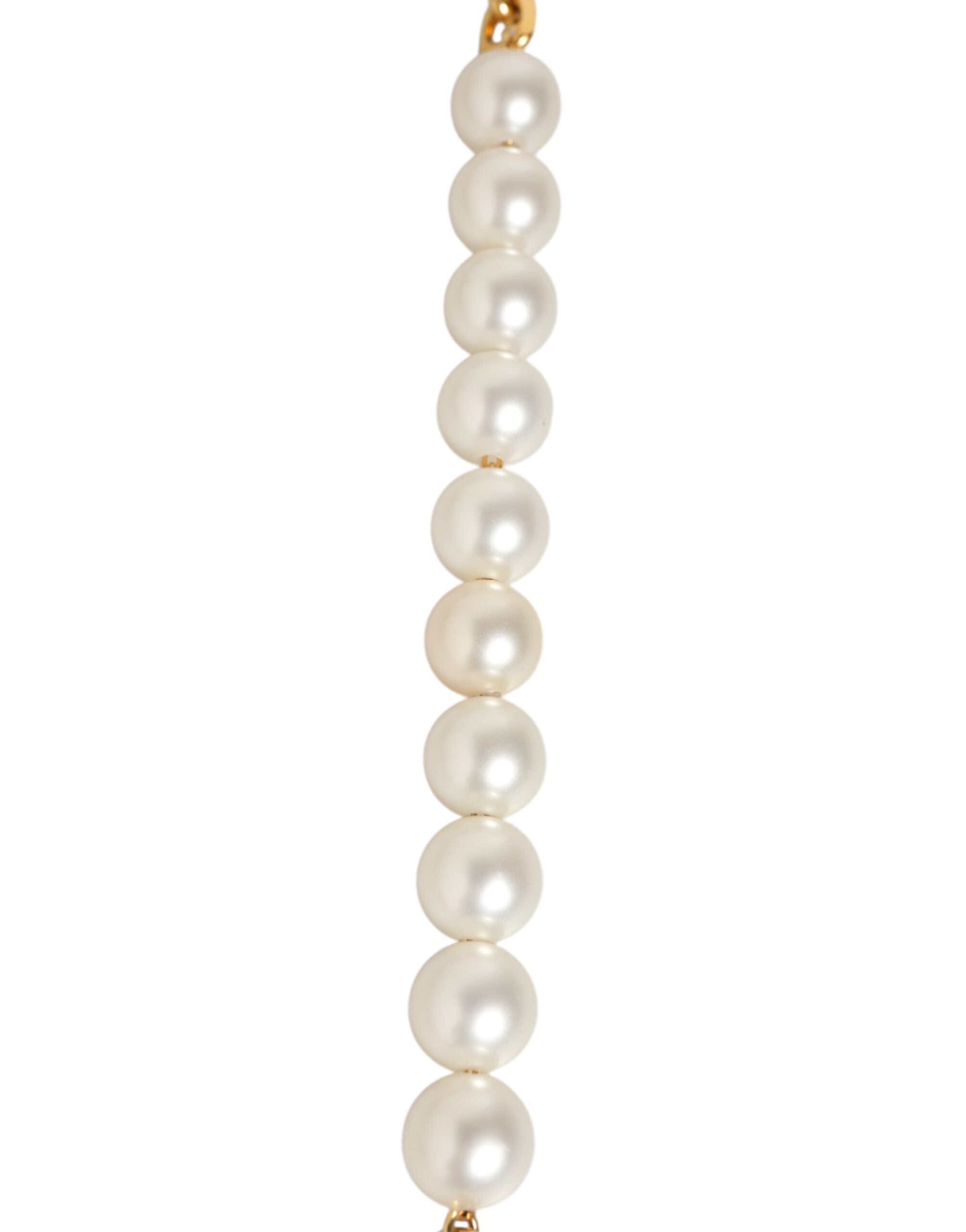 حقيبة دولتشي آند غابانا من الجلد الأسود مع سلسلة ذهبية وحزام كتف