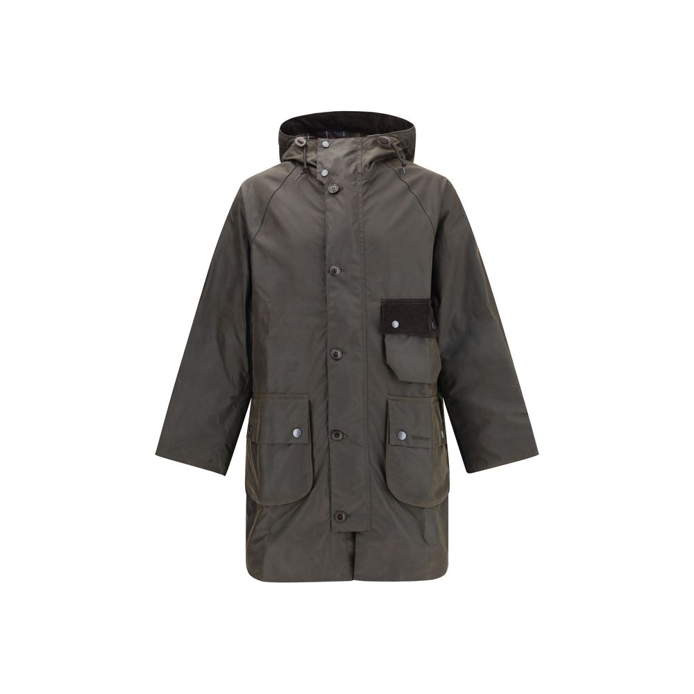 Barbour Brown Cotton Trench Coat