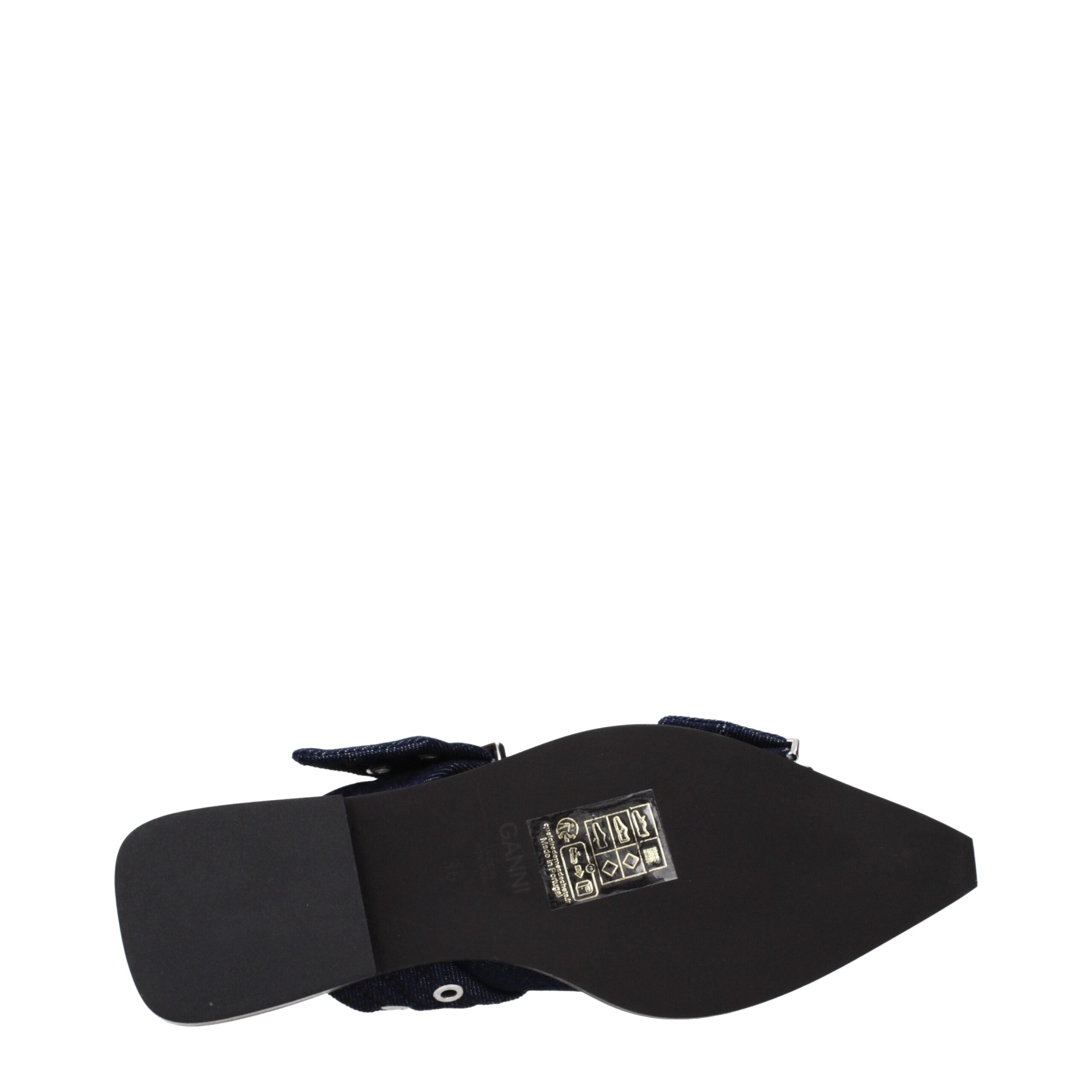 صندل غاني من القماش الأزرق