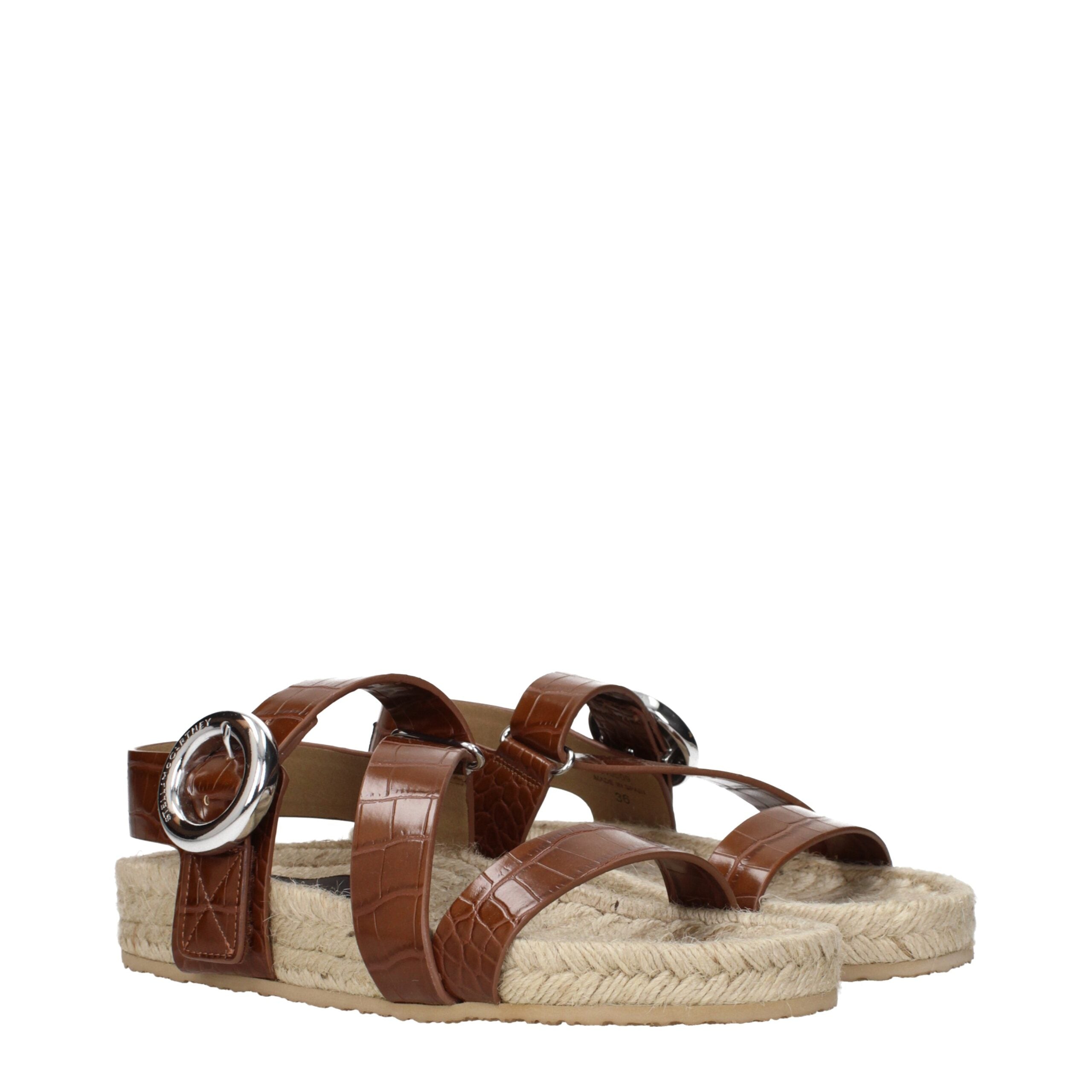 Stella McCartney Brown Leather Sandals