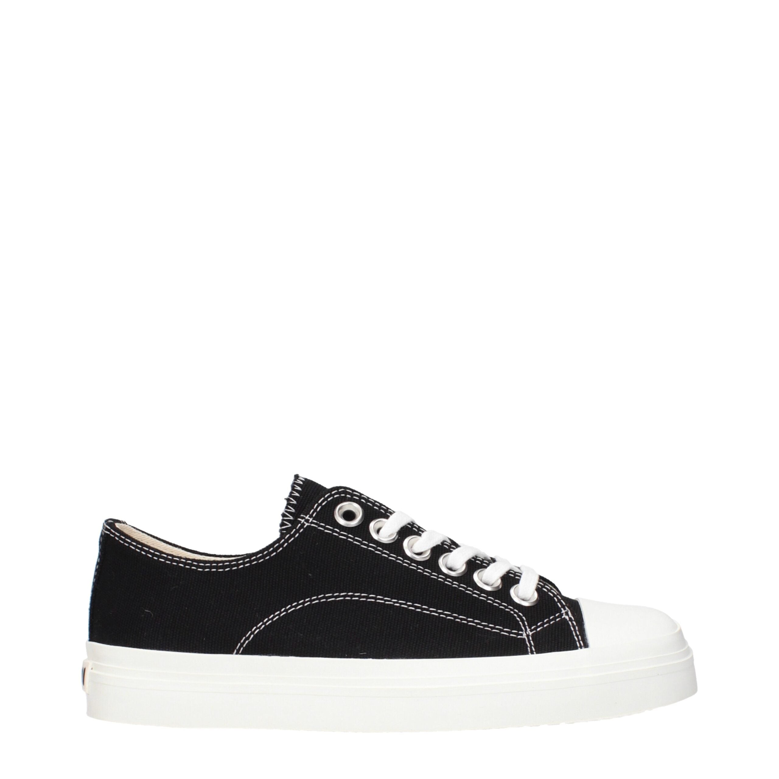 Moschino Black Fabric Low Top Sneakers