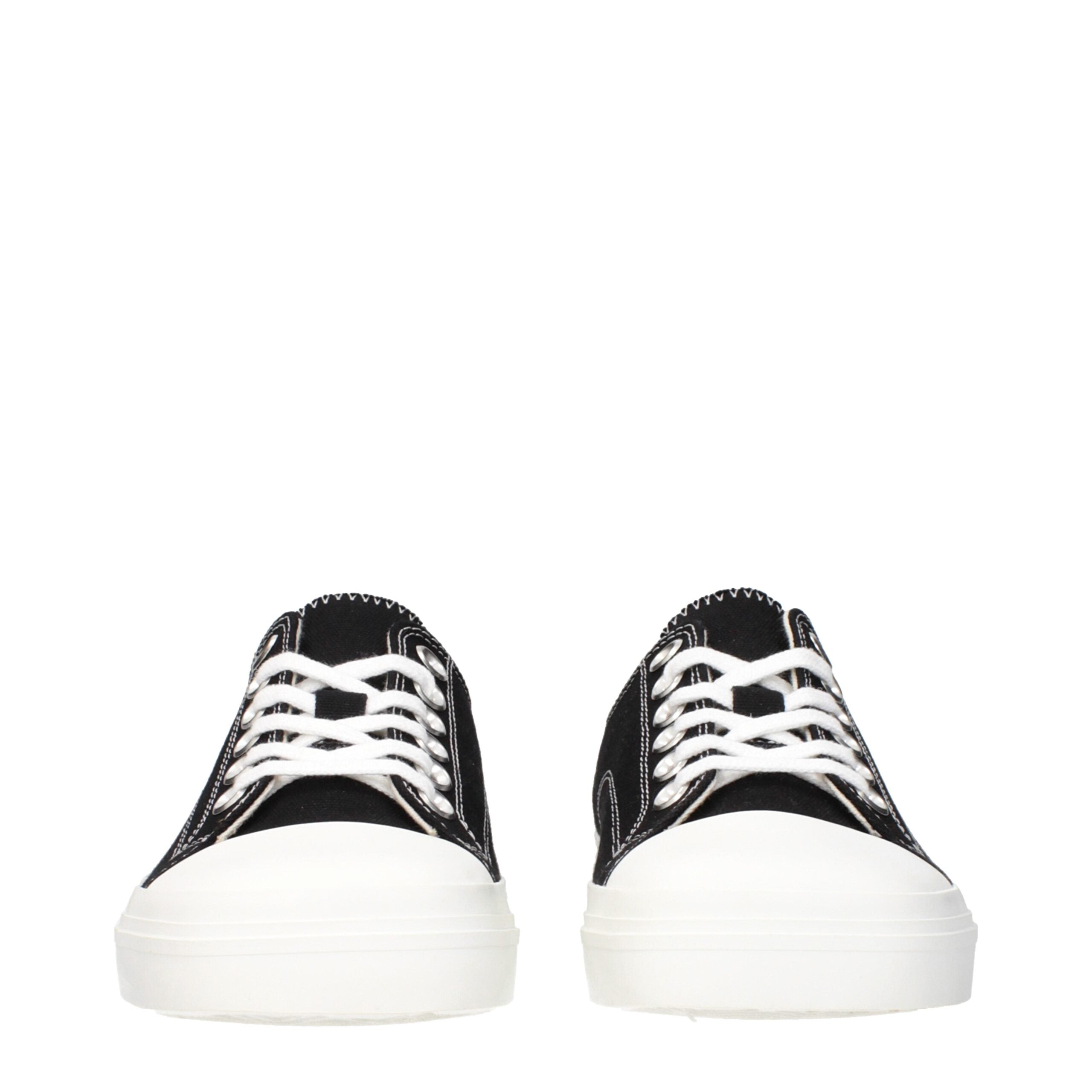 Moschino Black Fabric Low Top Sneakers