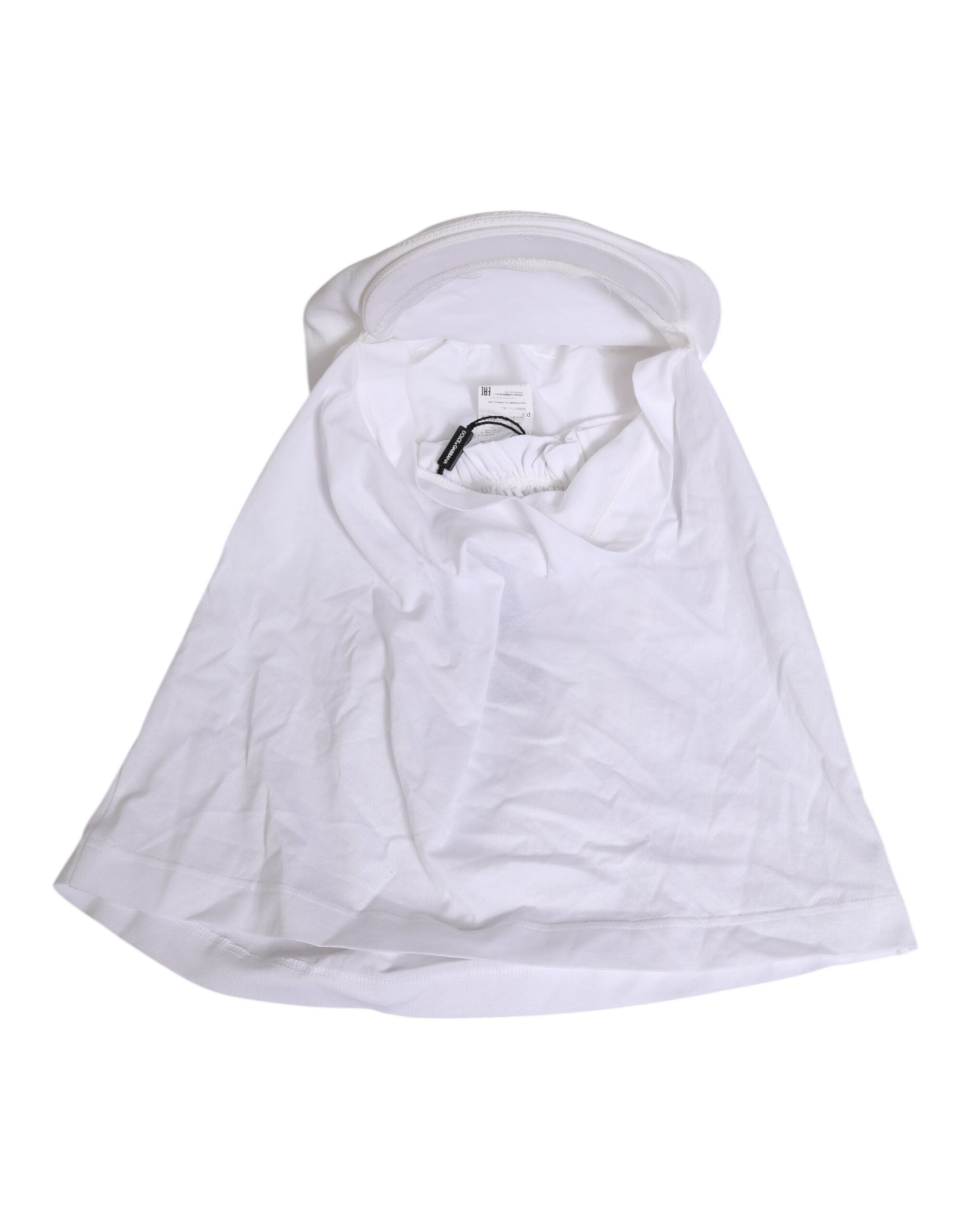 قبعة بيسبول دولتشي آند غابانا بيضاء من القطن بشعار DG