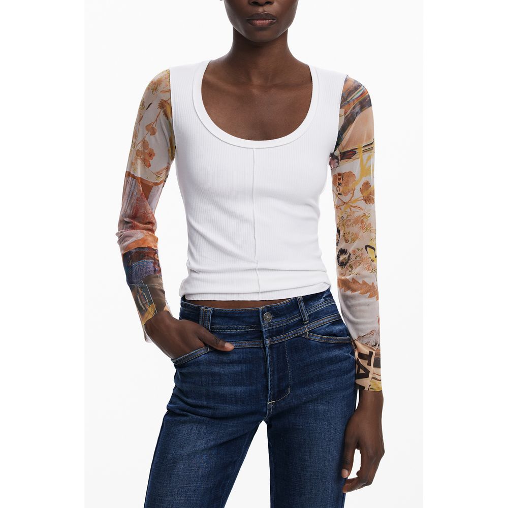Desigual White Polyester Women Sweater