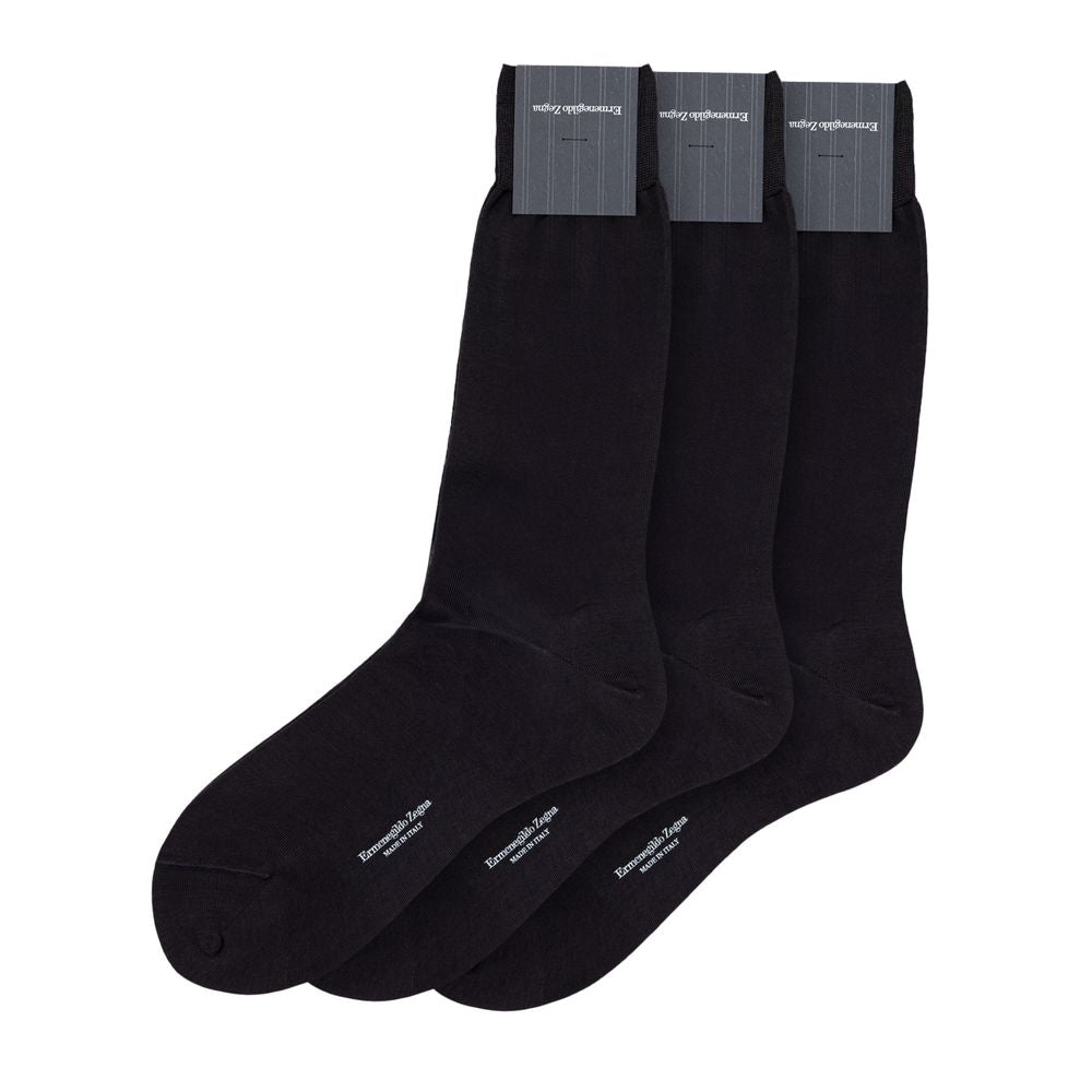 جوارب قطنية رمادية من ZEGNA