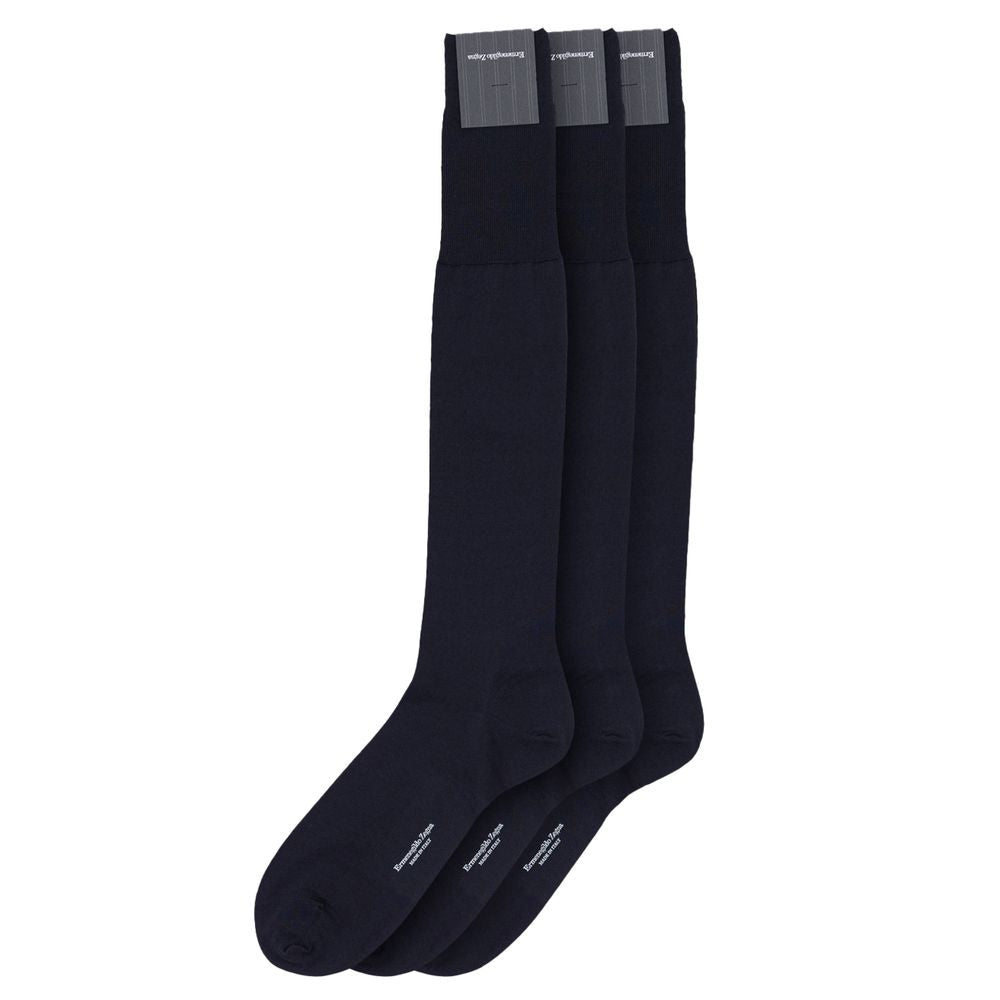 جوارب صوفية زرقاء داكنة من ZEGNA