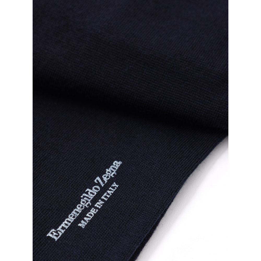 جوارب صوفية زرقاء داكنة من ZEGNA