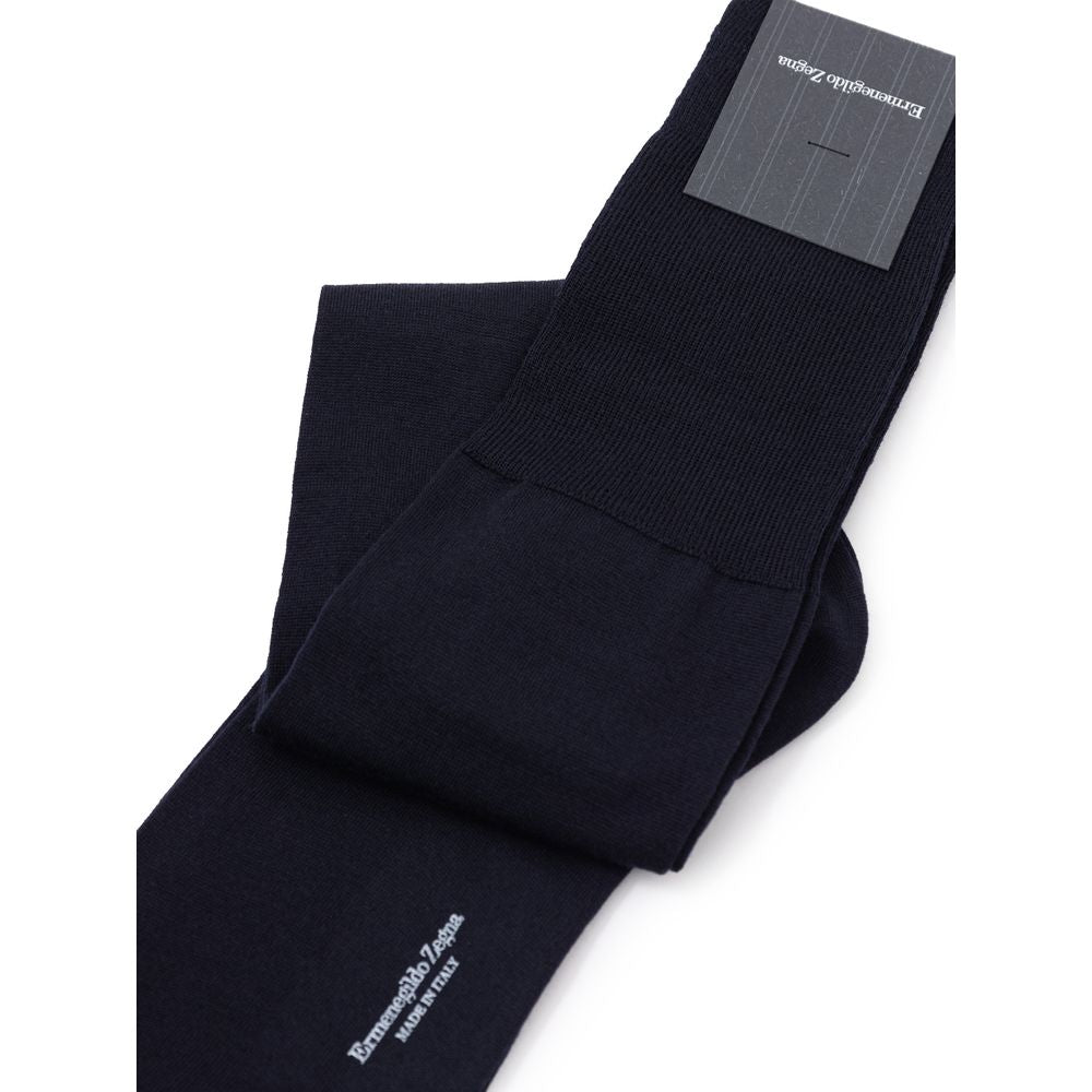 جوارب صوفية زرقاء داكنة من ZEGNA