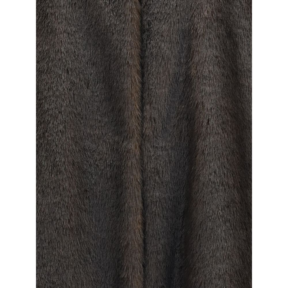 Loulou De Saison Brown Modacrylic Coat