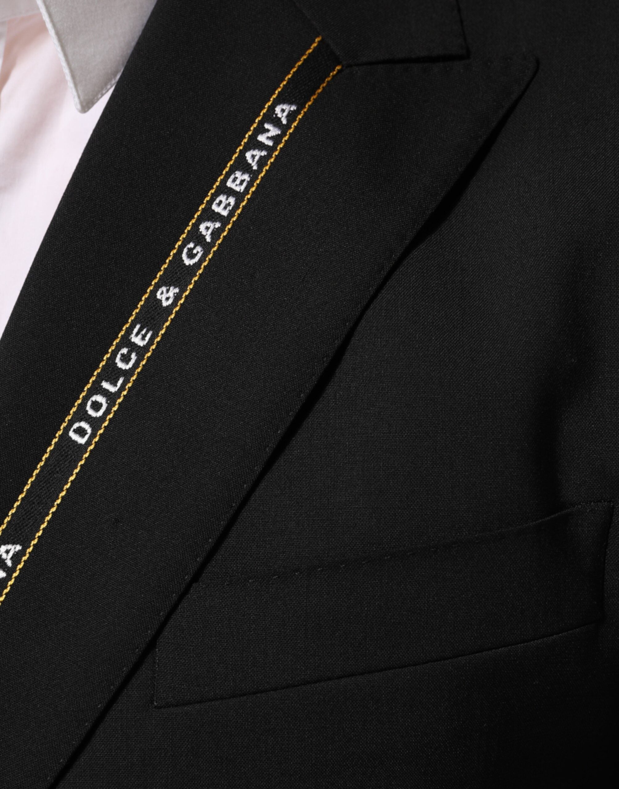 سترة بليزر سوداء من دولتشي آند غابانا SICILIA بصدر مزدوج