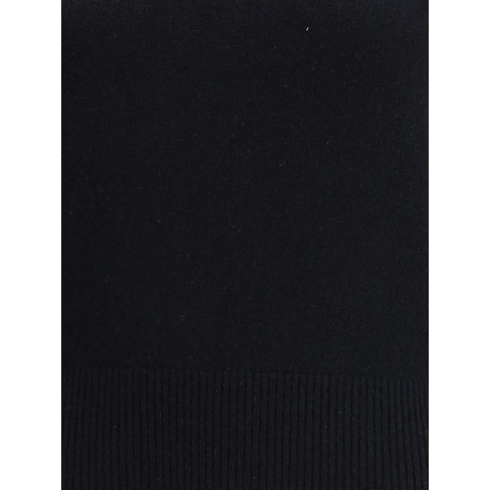 سويت شيرت كشمير أسود فائق الجودة