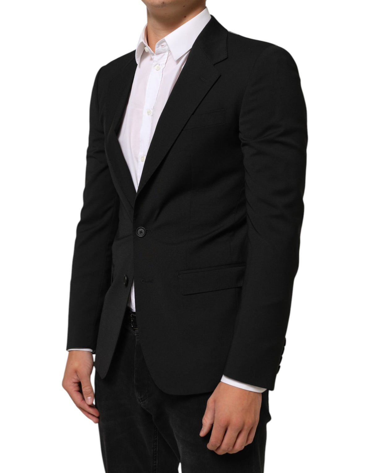 Dolce & Gabbana Black STAFF 2 Buttons Suit Jacket Blazer