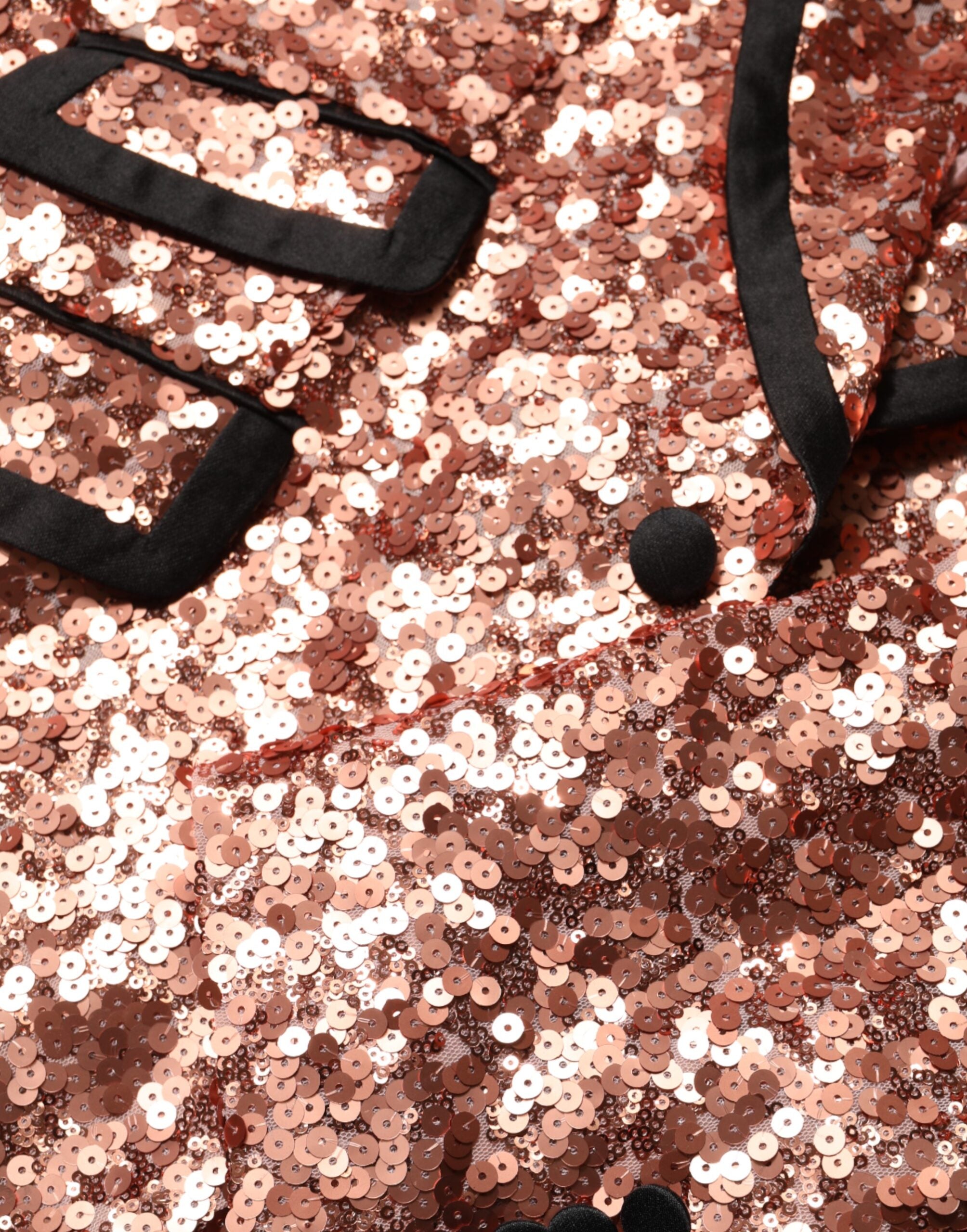 دولتشي آند غابانا الوردي الترتر صقلية 1 زر الرجال البدلة السترة