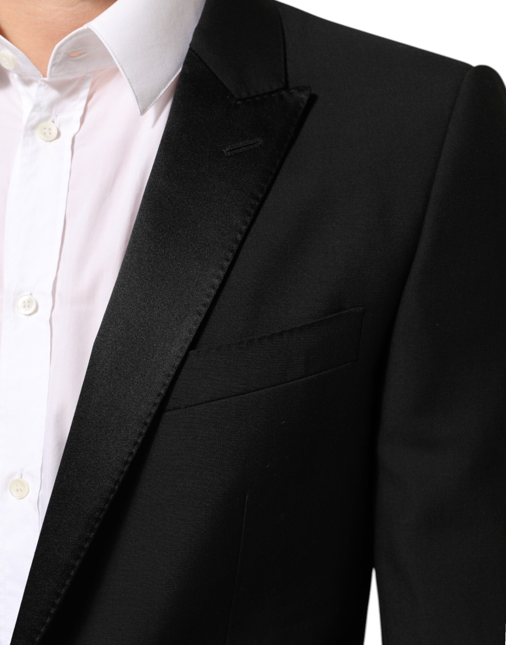 بليزر رجالي من دولتشي آند غابانا مارتيني أسود من الصوف بزرين