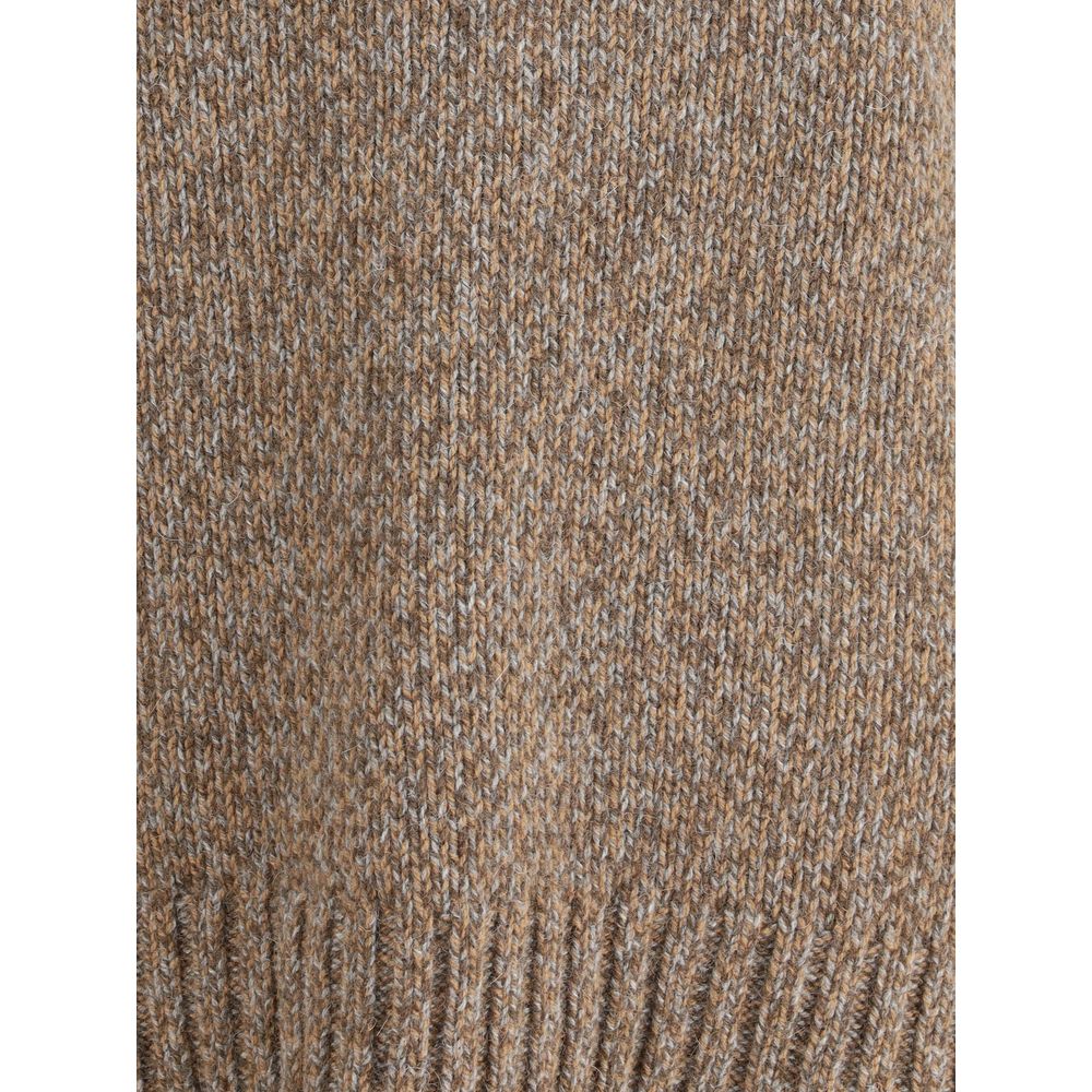 Aragona Cashmere Brown Merino Wool Sweatshirt