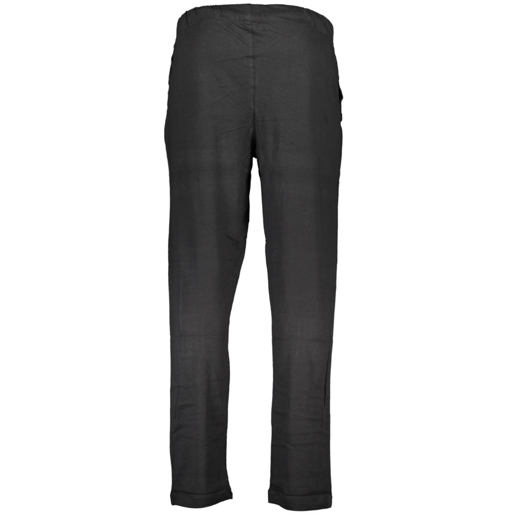 Gianmarco Venturi Black Cotton Men's Trouser