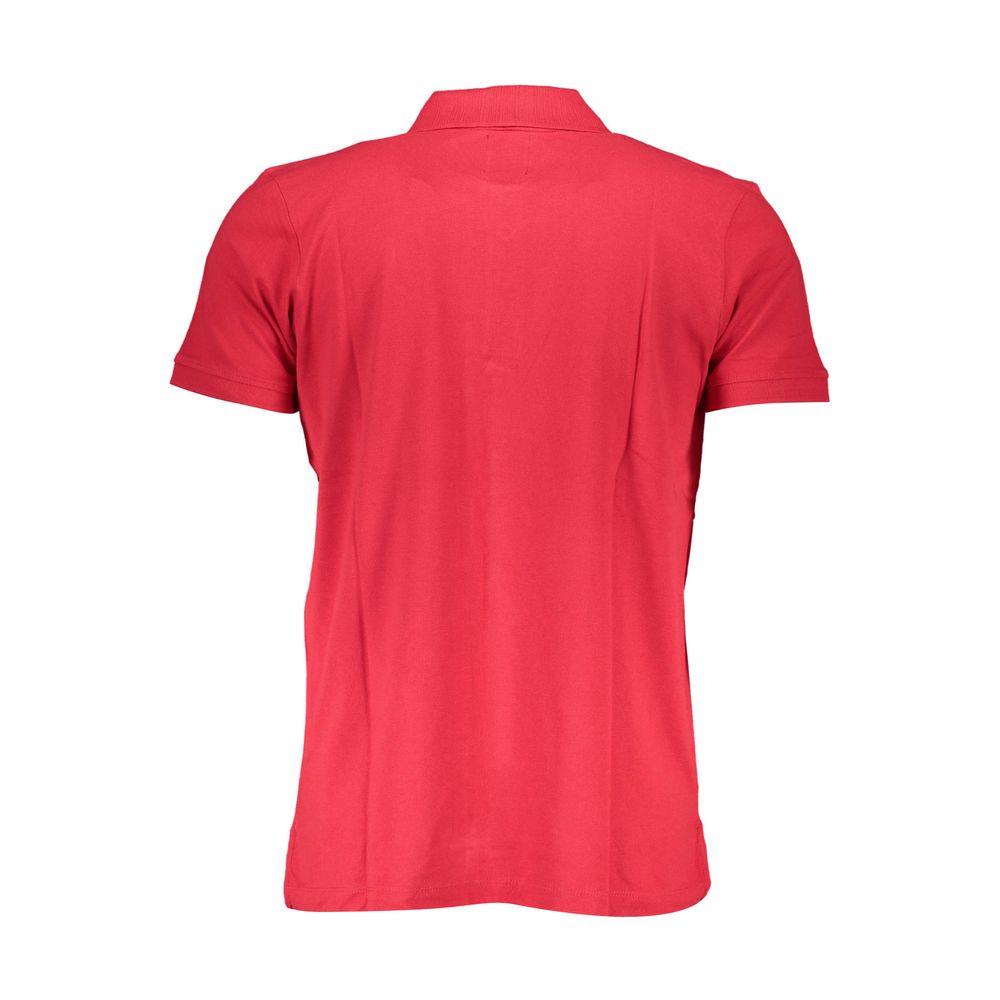 Gianmarco Venturi Red Cotton Polo Shirt