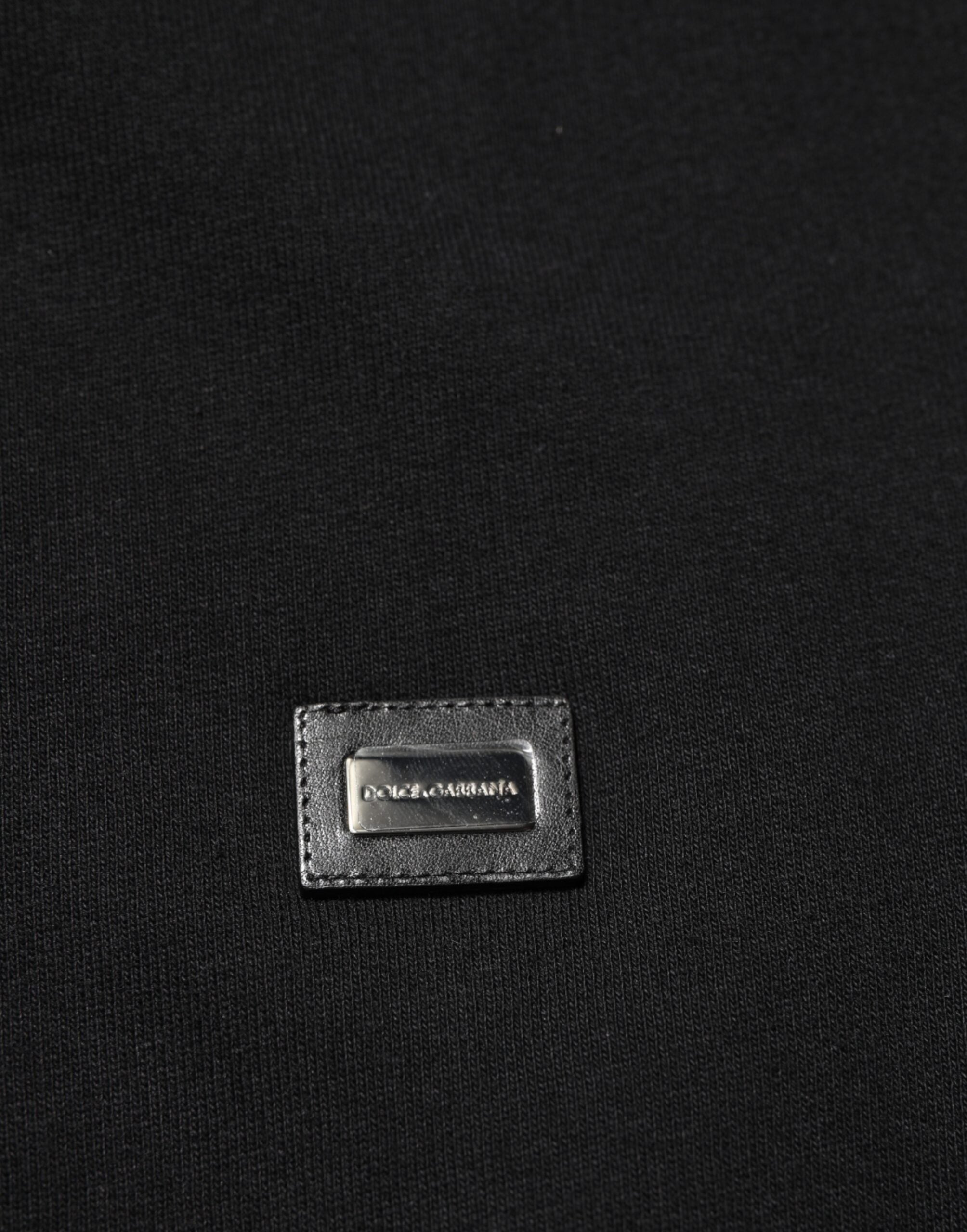 سويت شيرت رجالي من دولتشي آند غابانا، أسود، قطن، بقلنسوة