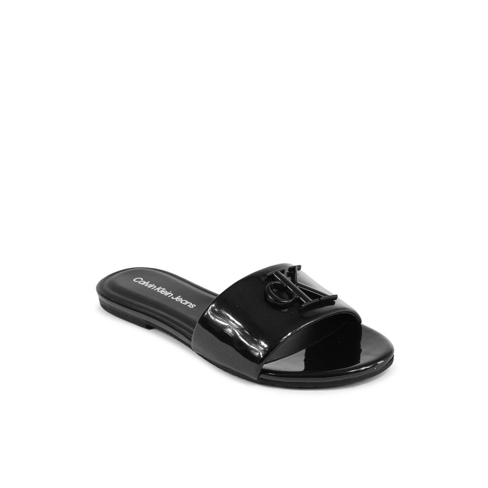 Calvin Klein Black Polyester Slippers