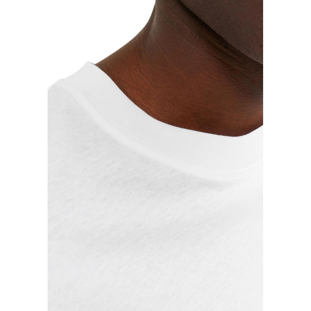 Jack Jones White Cotton T-Shirt