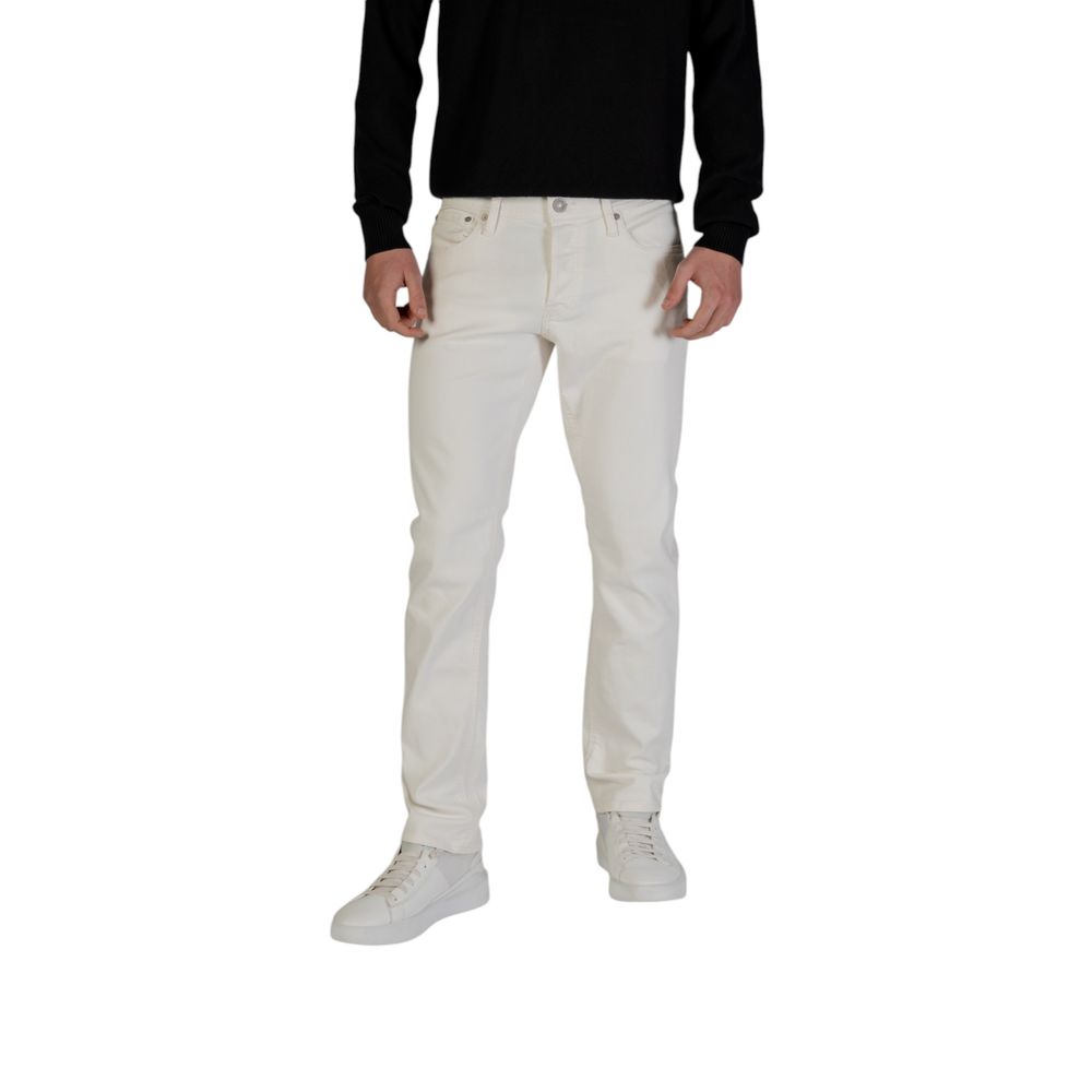 Jack Jones White Cotton Skinny Jeans