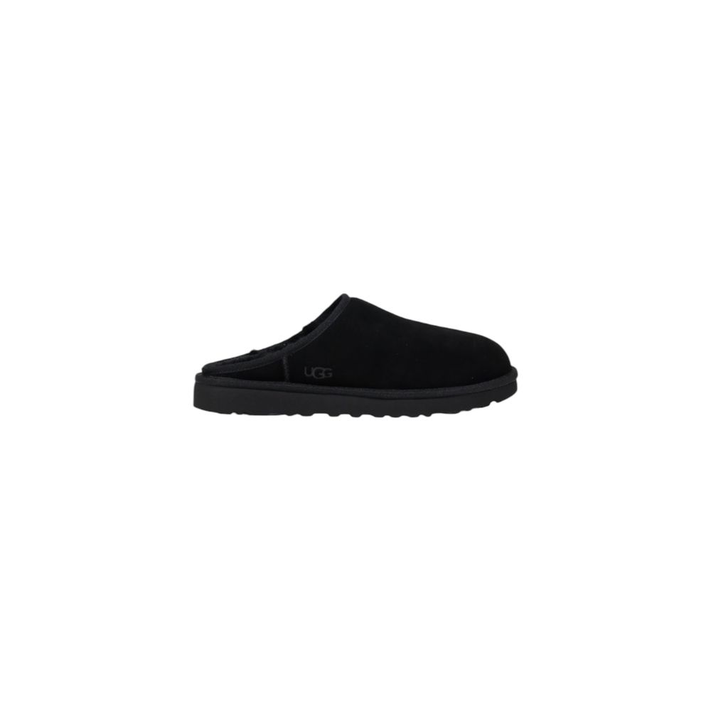 قباقيب UGG من الجلد المدبوغ باللون الأسود