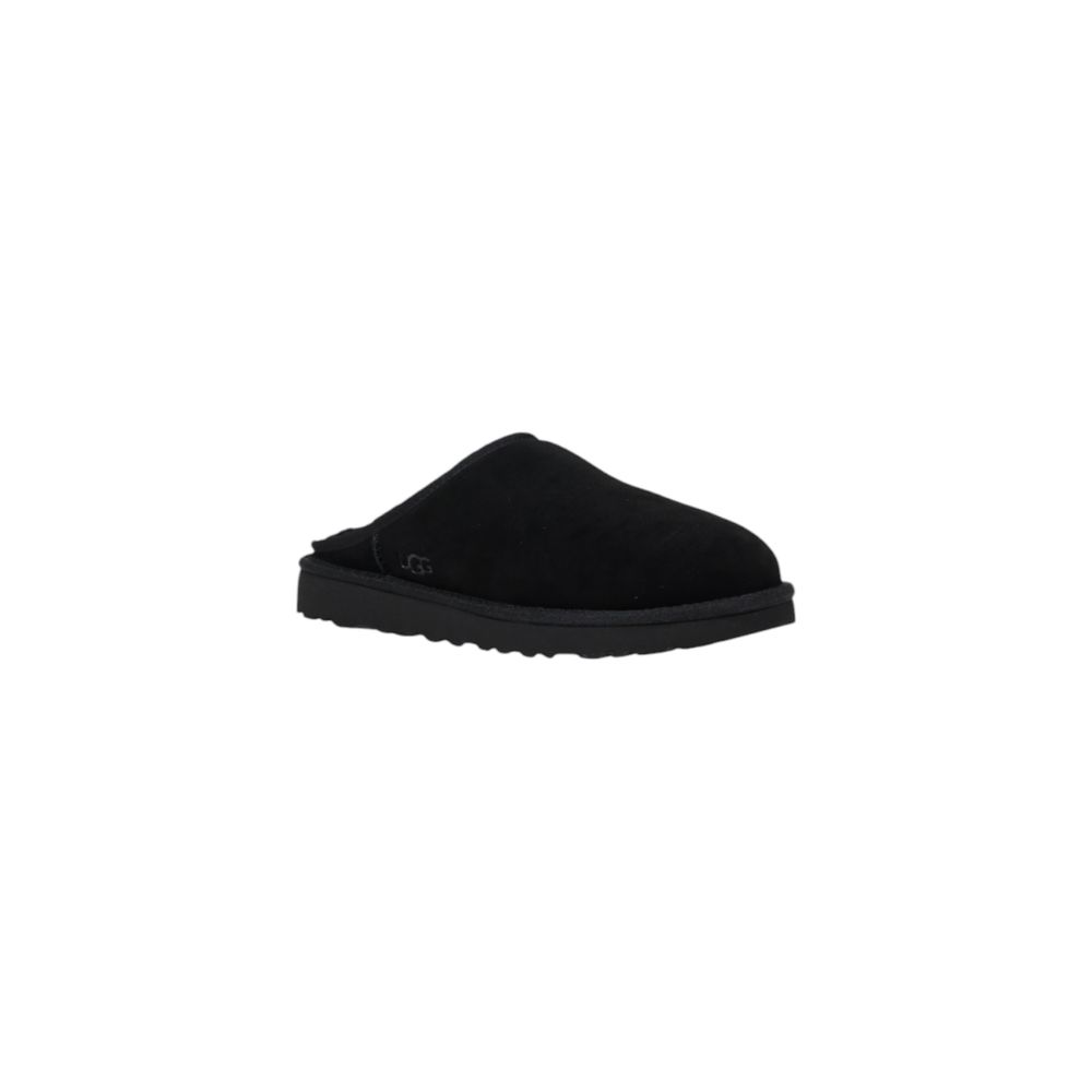 قباقيب UGG من الجلد المدبوغ باللون الأسود