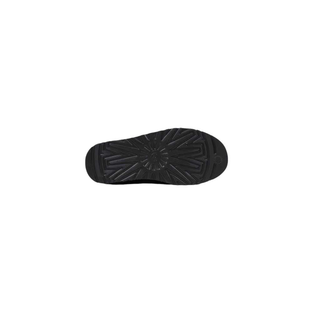 قباقيب UGG من الجلد المدبوغ باللون الأسود