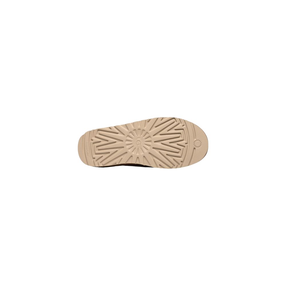 قباقيب UGG من الجلد المدبوغ باللون البيج