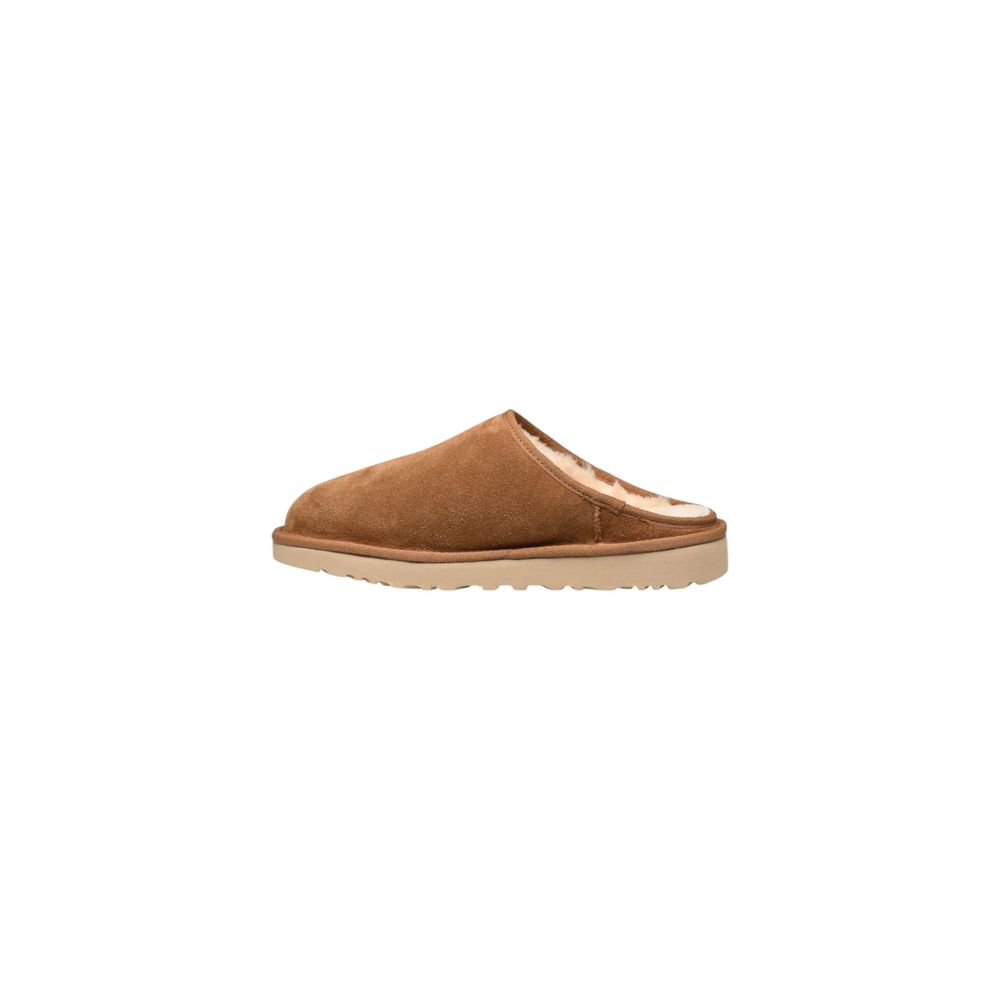 قباقيب UGG من الجلد المدبوغ باللون البيج