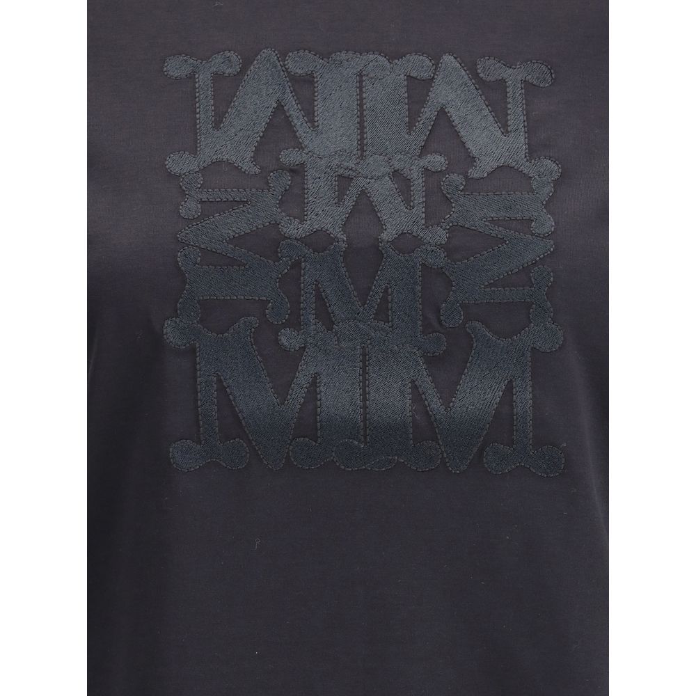 Max Mara Black Cotton T-Shirt