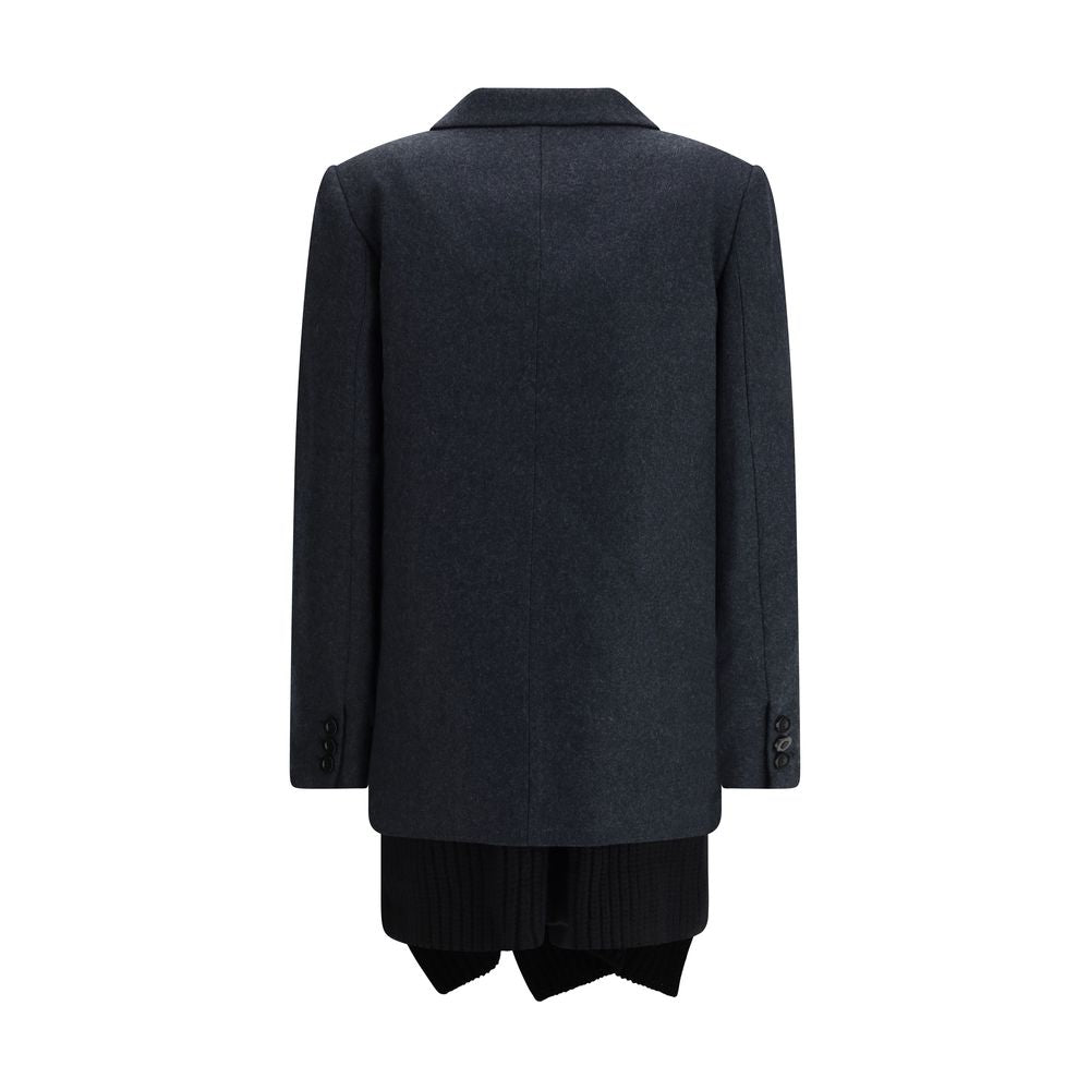 Sacai Gray Wool Coat