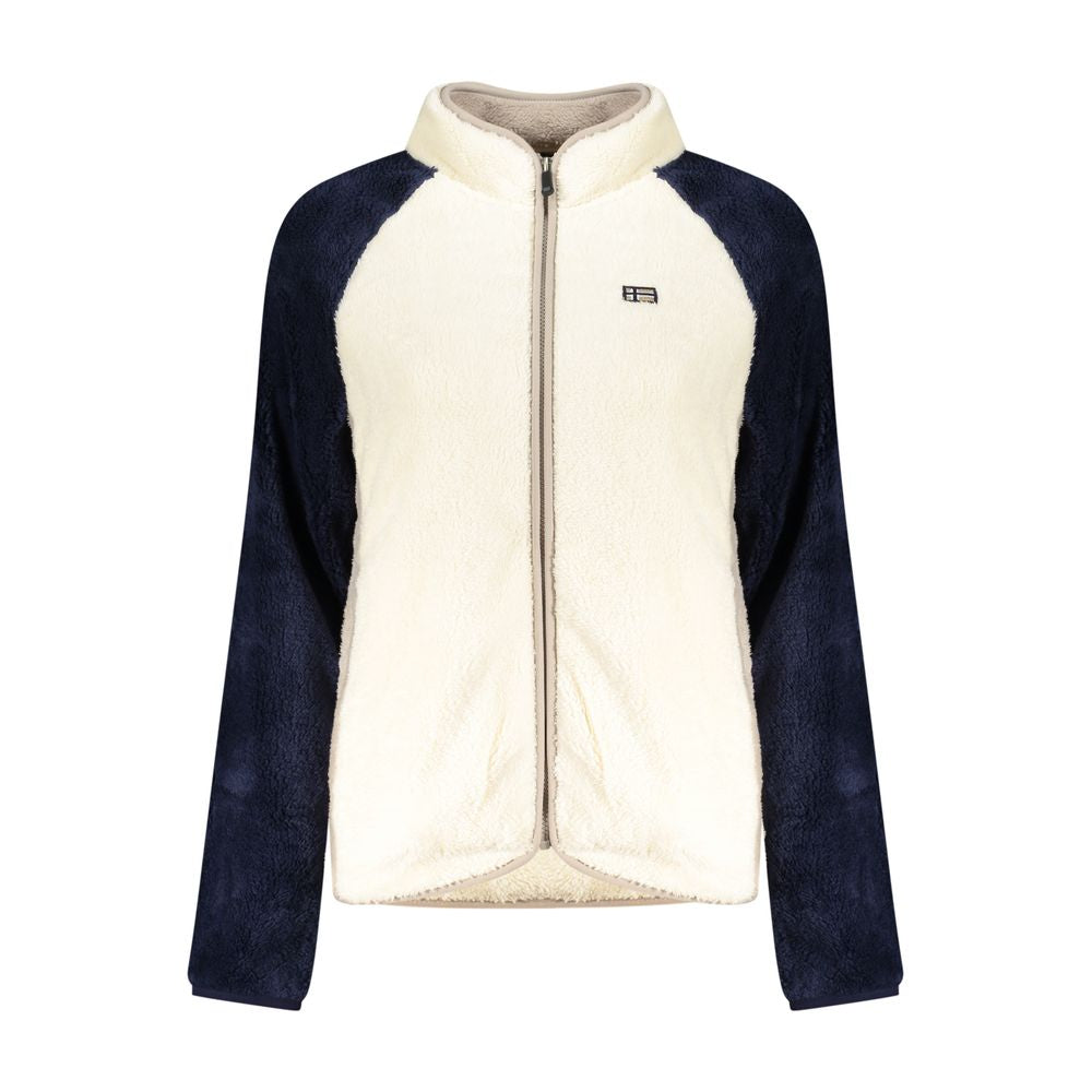 سويت شيرت نسائي من البوليستر الأبيض من النرويج عام 1963