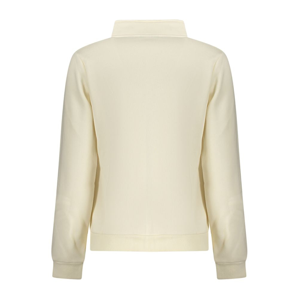 سويت شيرت نسائي أبيض من القطن، صنع في النرويج عام 1963