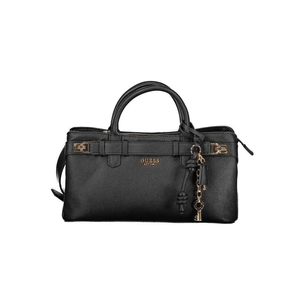 Guess Jeans Nero Poliuretano Women Handbag