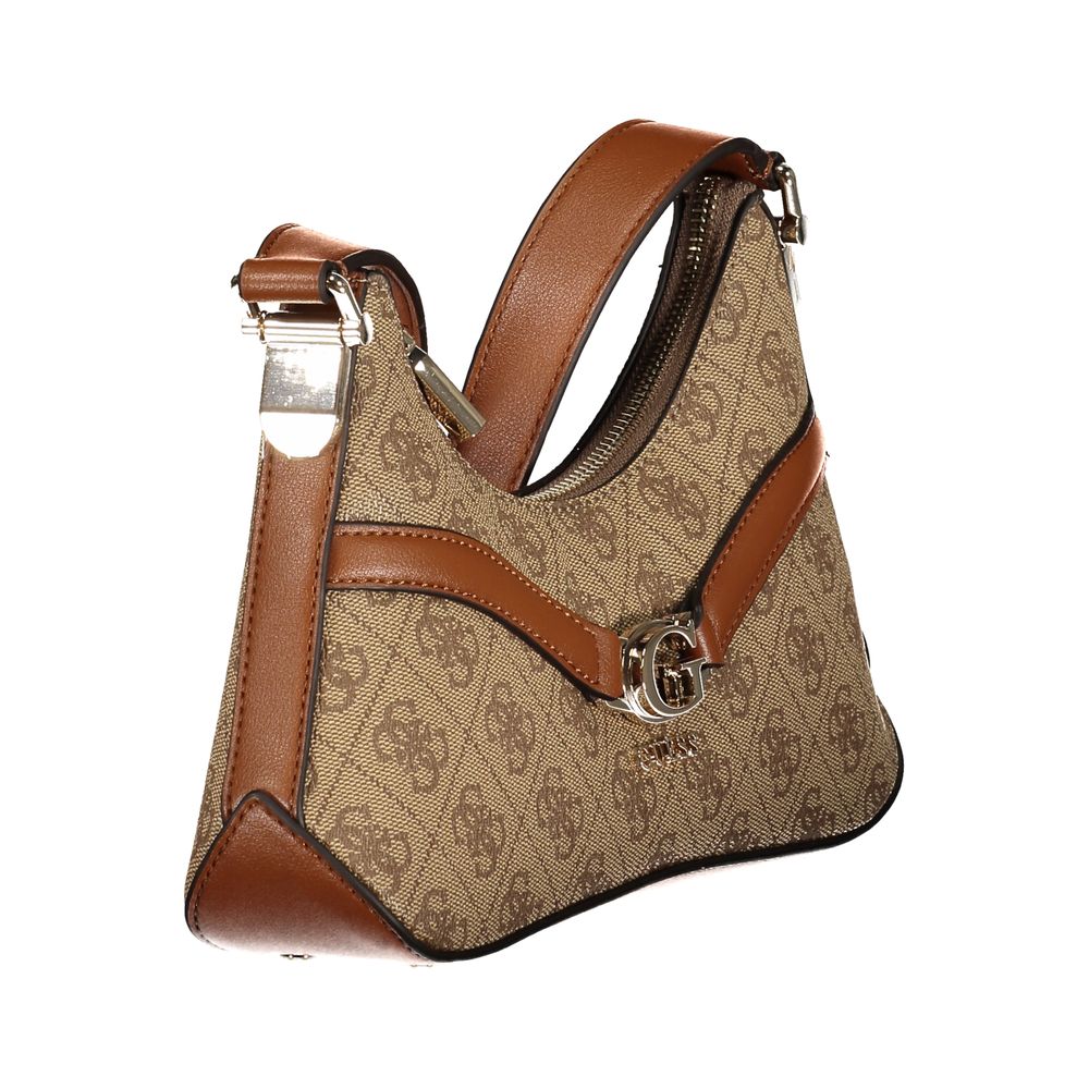 Guess Jeans Beige Polyurethane Women Shoulder Bag